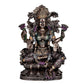 Resin Goddess Lakshmi Ji Statue Idol Decorative Showpiece Home Office Temple Multicolour Height 9 Inches