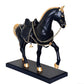 Black Horse Idol Polyresin Statue Showpiece for Home Decor and Gifting (Height:19") (Pack of 1)