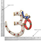Brass OM Wall Hanging Sculpture (Height: 8 Inch) (Multicolor 1)