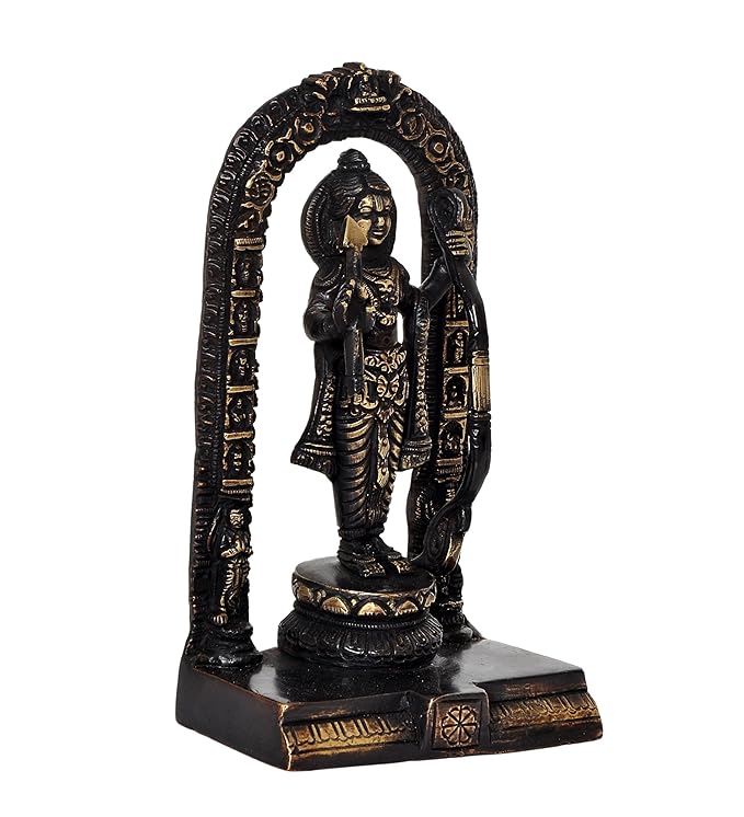 Ram ji ki Murti Ram Lalla Statue in Ayodhya Mandir for Home and Office Decor Height 6 inches