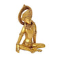 Sitting God Indra Dev Brass Statue Height : 7.5 inches