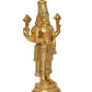 Brass Lord Tirupati Bala Ji Idol Statue Home Temple Office Figurine Showpiece Multicolour (Height 18 Inch)