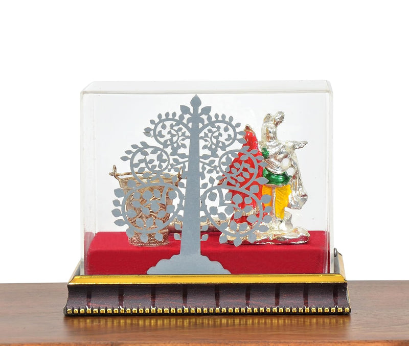 Radha Krishna Decorated Box with Balti Pichkari for Holi Celebration (Width 5 Inch)