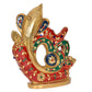 Brass Om Lord Ganesha Idol, Ganesh Sculpture for Home Temple Pooja God Ganesha Figurine (Height 8 Inch)