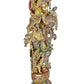 Brass Large Standing Krishna Statue with Inlay Work Idol Krishna Statue with Flute Height 30 Inch