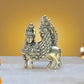 Bronze Kamadhenu Cow with Wings | Pooja Home Decor Mandir | (Height 4.5 Inch)