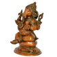 Brass Ganesh Statue Lord Ganesha Idol for Home Decor and Pooja Hindu God Ganapati Figurine (Height 10 Inch)