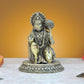 Bronze Hanuman JI Sitting Statue Idol Sculpture Statue Home Decor (Height: 4.5 Inch)