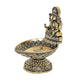 Fine Bronze Lakshmi Laxmi Diya Oil Lamp for Diwali Pooja Gift Decoration Showpiece (Height 4 Inch)