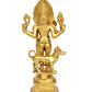 Brass Lord Shree Kal Bhairav Idol Pooja Shri Kaal Batuk Bhairava Puja Home Decor Bhirav Statue (Height 11.5 Inch)