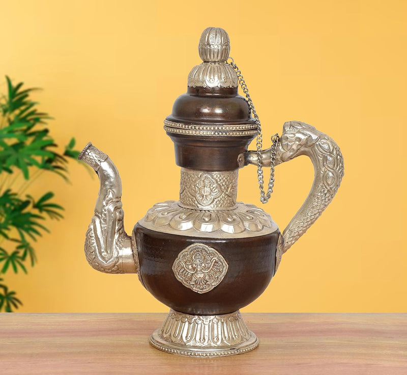 AONA Brass Teapot Tea Kettle Decorative Showpiece