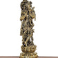 Bronze Lord Krishna Idol Figurine Sculpture Playing Flute Statue, for Home Decor Mandir Pooja Decorative Showpiece, (Height 12 Inch)