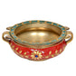 Brass Elegant Brass Urli - Decorative Traditional Decor Bowl for Weddings, Diwali, and Home Garden Entrance Decor (Height 2 Inch)