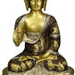 India Lord Buddha in Vitarka Mudra Brass Statue Idol Height : 13 inches