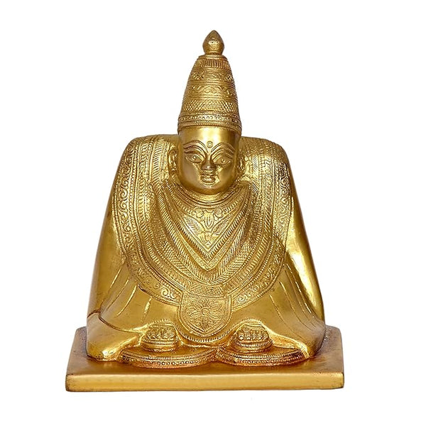 Brass Goddess Tulja Bhavani Idol Statues Home Decor,Height : 7" inches Entryway Setting