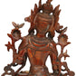 Brass India Tibetan Buddhist Savior Goddess Green Tara in Silver Hue Height : 10.5 inches