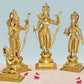 Ram Darbar with Sita Lakshman Hanuman Brass Statue in Golden Finish Home Puja Bhagwan Idol Murti for Mandir Temple, Height 20 inches