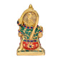 Brass Hanuman JI Sitting Statue Idol Sculpture Statue for Home Decor Pooja Mandir (Height: 6 Inch)