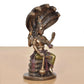 Resin Vishnu Seated on Sheshnag Statue (Height 5 Inch)