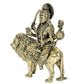 Fine Brass Durga Maa with Lion Idol Hindu Goddess Sherawali MATA Murti MATA Rani Statue Figurine Home Temple (Height: 5 Inch)