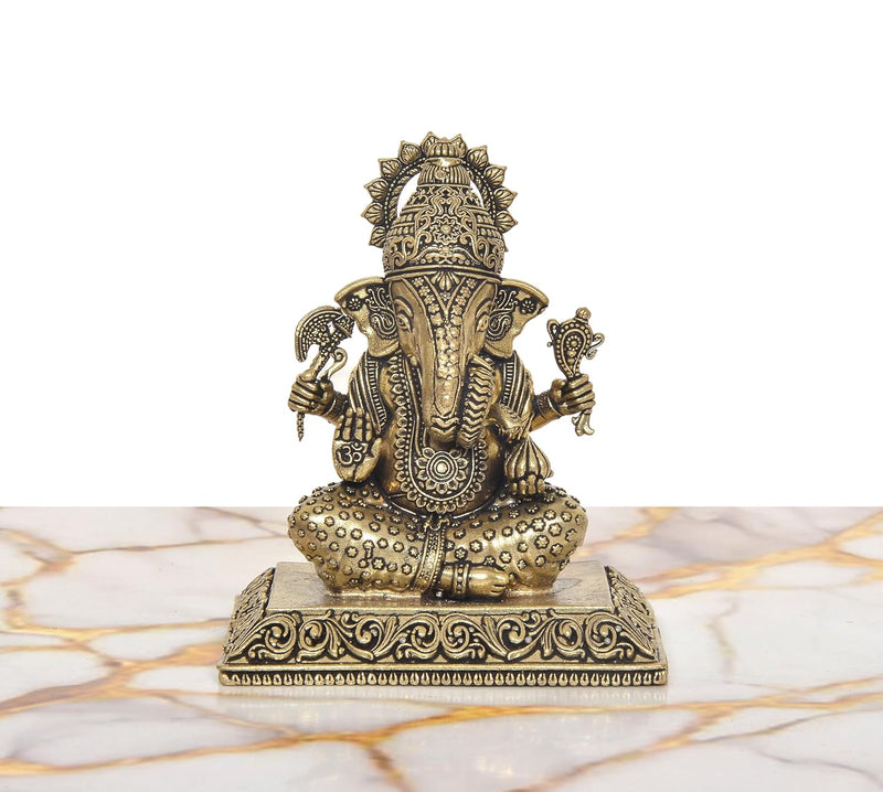 Bronze Lord Ganesha Idol (Height :4 Inches)