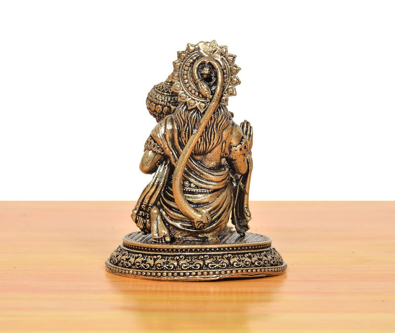 Bronze Hanuman JI Sitting Sculpture (Height 2.5 Inch)