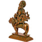 Brass Heramba Ganesha Idol - Hindu Deity Statue for Home Temple (Height: 9 Inch)