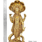 Brass Vishnu Standing Idol with Sheshanaag Vishnu Statue,for Home Decor and Pooja Mandir Temple (Height 17 Inch)