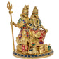 Brass Shiv Parivar Shiva Family Idol Family for Home Decor Mandir Pooja (Height 10 Inch)