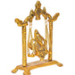 Metal Ganesh Ji Jhula Idol,Ganpati Idol On Swing Jhula for Home Decor Pooja Mandir Decorative Showpiece(Height 7 Inch)