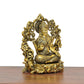 Bronze Lakshmi Laxmi Statue Idol Murti for Home Temple Office Mandir, (Height: 4 Inch)