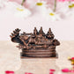 Copper Sheshashayi Vishnu with Lakshmi ji and Bhudevi for Home Decor Mandir Pooja - Copper Statue (Height 2.5 Inch)