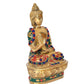 Brass Buddha Statue - Handcrafted Spiritual Decor for Home and Office - Meditating Buddha Idol (Height 6.5 Inch)