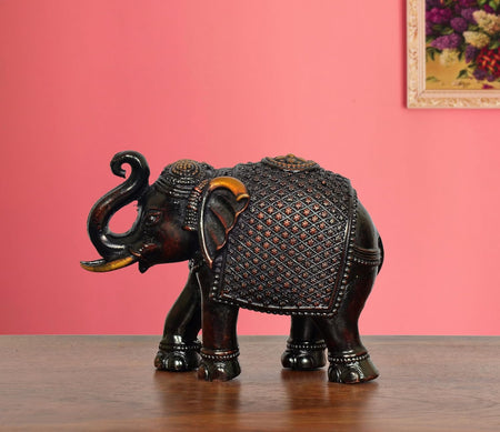 Superfine Brass Elephant Figurine Best gifts (Brown) Type 2