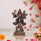 Copper Laxmi Narasimha Swamy on Garuda Laxmi Narashimar Statue for Home, Mandir Pooja Decor Idol (Height: 5 Inch)