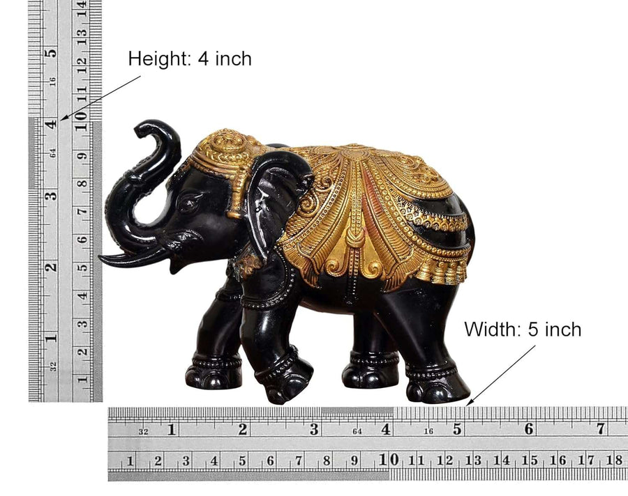 Fine Brass Elephant sculpture  (Height: 4 Inch) Craft Detail
