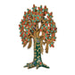 Brass Kalpavriksha Tree Table Standing with Stonework for Home Decor and Ofice Teble Decor Figurine (Height: 10 inch)