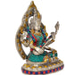 Brass Tara Devi Statue Goddess Saraswati in Nepalese Style for Home Decor and Office, Thoughtful Spiritual Gift. (Height 9 Inch)