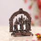 Copper Vishnu Shridevi and Bhudevi Statue for Home Temple Office Mandir, (Height: 4 Inch)