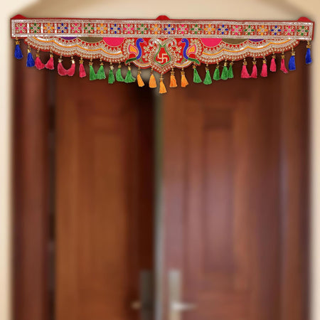 Toran Peacock Bandanwaarh Door Hangings For Diwali Decoration (Length: 36 Inch)