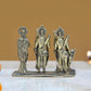 Bronze Ram Darbar with Sita Lakshman Hanuman Bronze Finish Statue, for Home Decor Pooja Mandir (Height 3 inch)