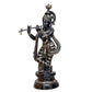 Brass Large Standing Krishna Statue Idol Krishna Statue with Flute Height 37 Inch