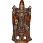 Brass Lord Tirupati Bala Ji Idol Statue Home Temple Office Figurine Showpiece Multicolour (Height 12 Inch)