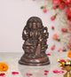 Brass Gayatri MATA Statue Goddess of Untiring Pursuit of Knowledge and Wisdom for Home Decor Living Room Home Decor and Office (Height: 6 Inch)