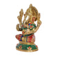 Brass Lord Ganesha Idol Sitting Ganesh Statue Decorative Sculpture for Home Decor Office Mandir Pooja Temple (Height 5 Inch)