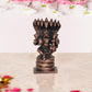 Copper God Lakshmi Varaha on Sheshnag Pooja Mandir Home Decor (Height 4 Inch)