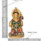 Brass Hanuman JI Sitting Statue Idol Sculpture Statue for Home Decor Pooja Mandir (Height: 6 Inch)