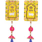 Shubh Labh for Door Entrance for Home Decoration, shubh labh Door Hanging Diwali Decor Home mandir (Height 12 Inch)