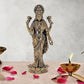 Fine Brass Lakshmi Laxmi Statue Standing Idol Murti for Home Temple Office Mandir, (Height: 4 Inch)