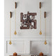 Metal Om Swastik Wall Hanging Wall Decor Wall Decorative Showpiece Swastik with Ganesha Multicolour Height 11 X 11 Inches